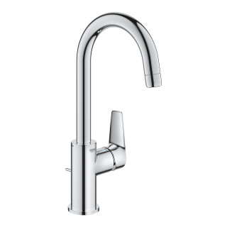 Bateria umywalkowa Grohe BauEdge, stojąca, wysokość 164mm, DN 15, rozmiar M, korek automatyczny, chrom