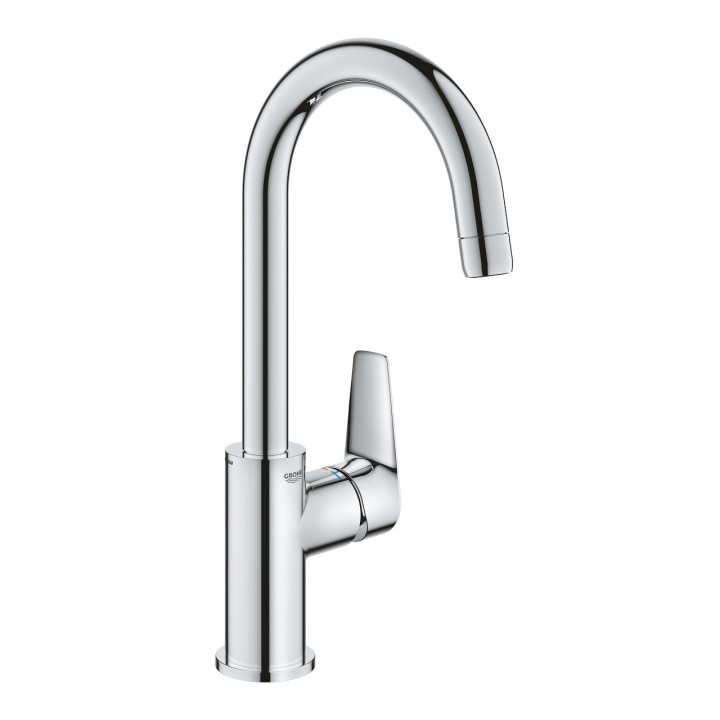 Bateria umywalkowa Grohe BauEdge, stojąca, wysokość 311mm, DN 15, rozmiar L, korek push-open, chrom