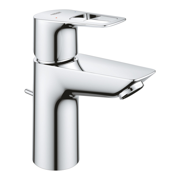 Bateria umywalkowa Grohe BauEdge, stojąca, wysokość 147mm, DN 15, rozmiar S, korek automatyczny, chrom