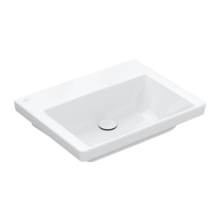 Umywalka meblowa Villeroy & Boch Subway 3.0, 60x47cm, z przelewem, otwór na armaturę, Weiss Alpin