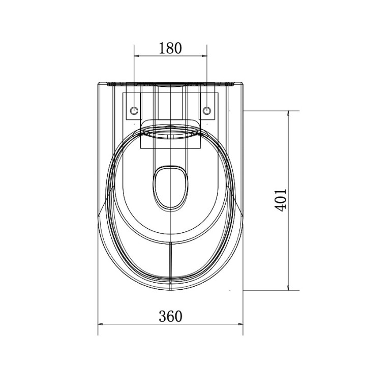 Miska wisząca WC Omnires Tampa, 52x36cm, bezkołnierzowa, z deską wolnoopadającą, biały połysk