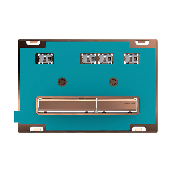 Przycisk uruchamiający Geberit Sigma50, przedni, uniwersalny, przyciski czarny chrom