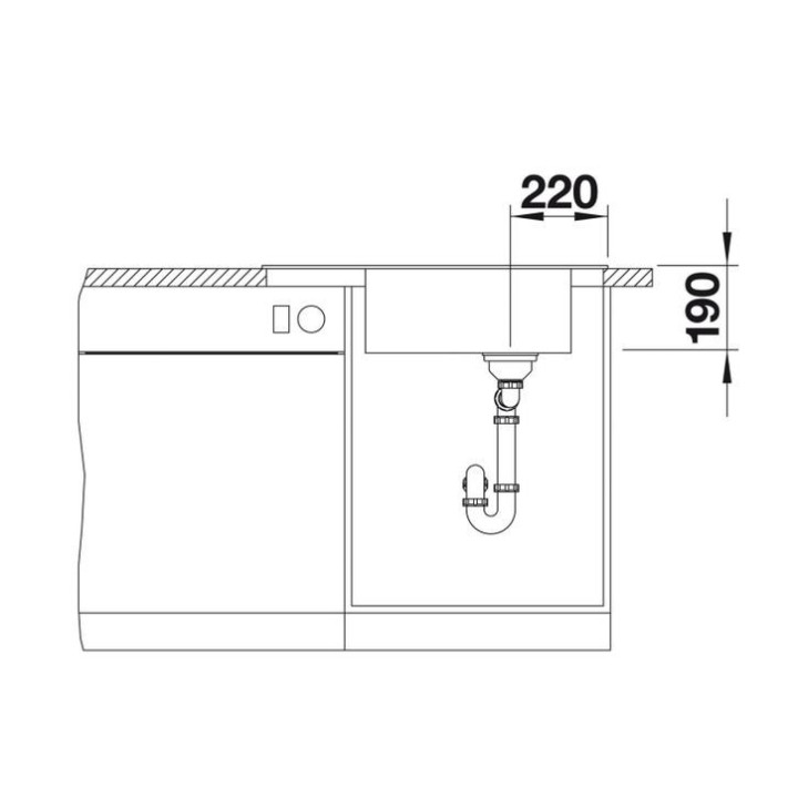Zlewozmywak Blanco Legra 45S SILGRANIT antracyt bez korka aut