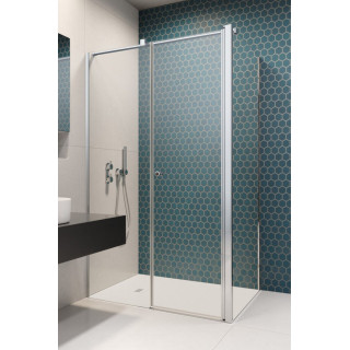 Drzwi kabiny prysznicowej Radaway Eos KDJ II, lewe, 120cm, szkło przejrzyste, profil chrom