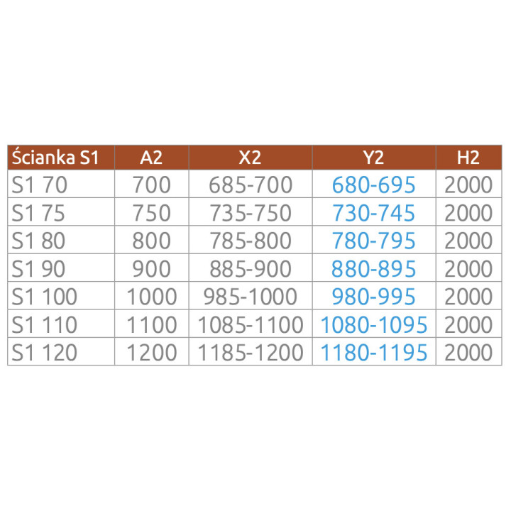Ścianka boczna S3 100 Radaway Eos DWD+S, przejrzysta, 1000x1970mm, profil chrom