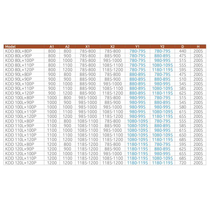 Kabina prysznicowa Radaway Nes 8 KDD II 80, część lewa, 800x2000mm, profil chrom