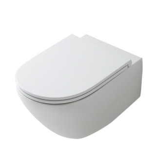 Bidet wiszący Kerasan Aquatech, 55x36,5cm, z przelewem, otwór na baterię, biały