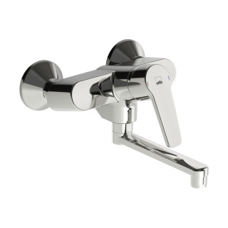 Bateria natryskowa Oras Saga, natynkowa, jednouchwytowa, chrom