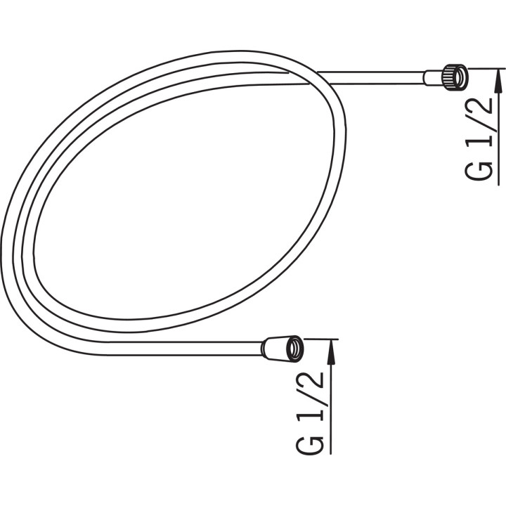 Wąż natryskowy Oras, 150cm, wzmacniany, chrom