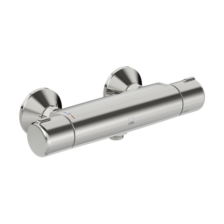 Termostatyczna bateria natryskowa Oras Nova, natynkowa, z zestawem natryskowym, chrom
