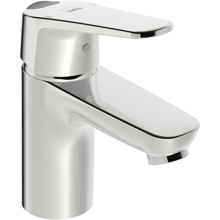 Bateria bidetowa Oras Saga, stojąca, wysokość 136mm, wylewka 106mm, korek automatyczny, chrom