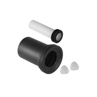 Króciec przyłączeniowy odpływu do WC Geberit Monolith do muszli wiszących, dł. 300 mm, czarny