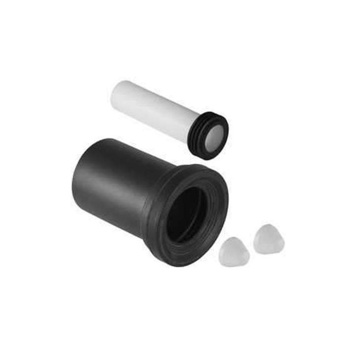 Króciec przyłączeniowy odpływu do WC Geberit Monolith do muszli wiszących, dł. 300 mm, czarny