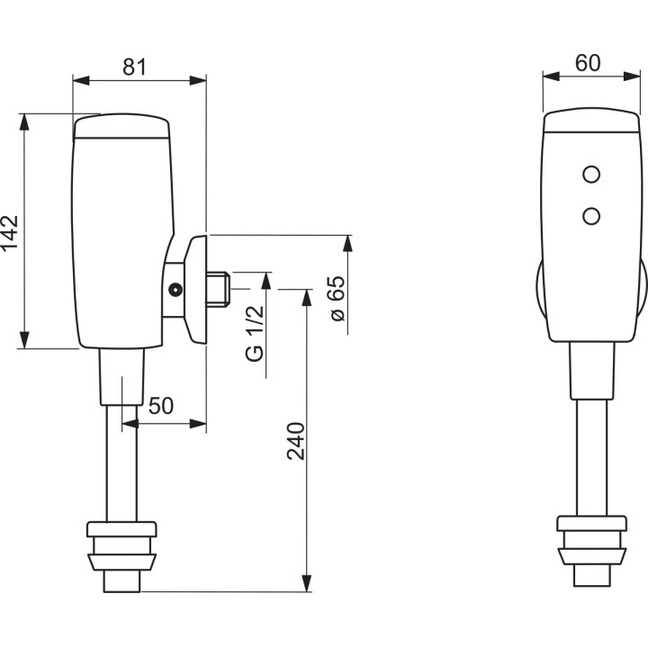 Bezdotykowa bateria umywalkowa Oras Electra, stojąca, wylewka 96mm, Bluetooth, 6 V, chrom