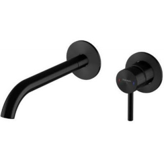 Bateria umywalkowa Steinberg 100, podtynkowa, czarny mat