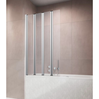 Parawan nawannowy Radaway Carena PND I, prawy, szkło przejrzyste, 130x150cm, profil chrom