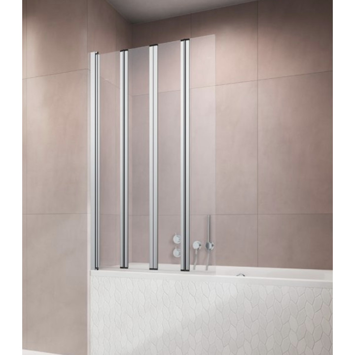 Parawan nawannowy Radaway Carena PND I, prawy, szkło przejrzyste, 130x150cm, profil chrom