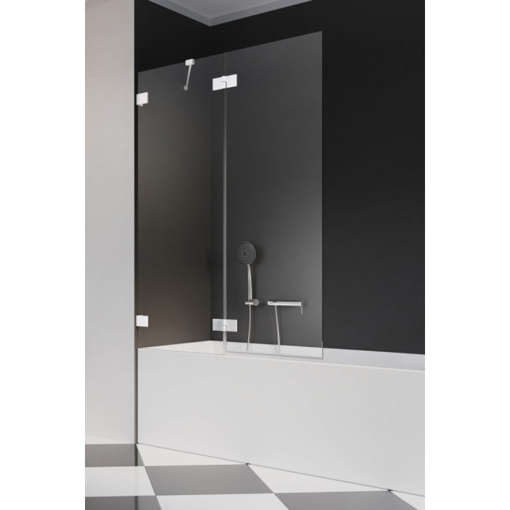 Parawan nawannowy Radaway Essenza Pro Gold PNJ II, szkło przejrzyste, 50x150cm, złoty profil