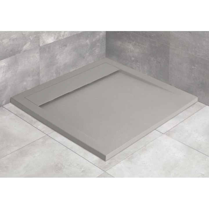 Brodzik Radaway Teos C, 80x80, antracytowy