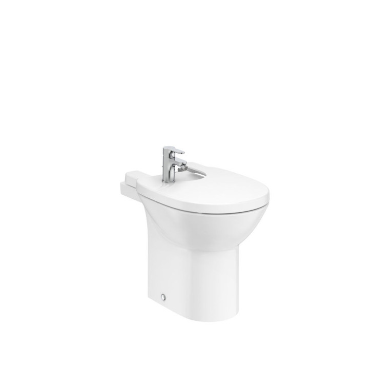 Bidet stojący Roca Debba Round, 54x35,5cm, przyścienny, biały
