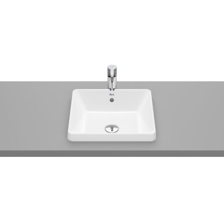 Umywalka wpuszczana w blat Roca Gap Round, 55x39cm, owalna, przelew, biała