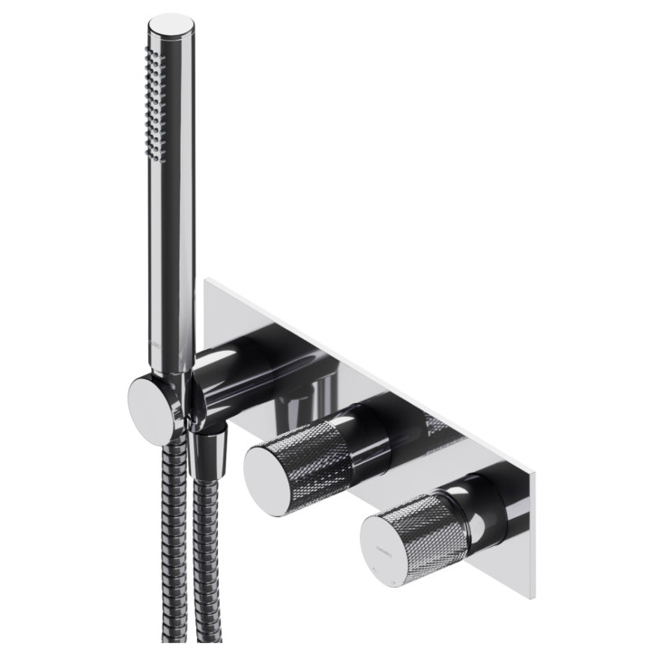 Bateria prysznicowa Omnires Contour, podtynkowa, 1 wyjście wody, chrom