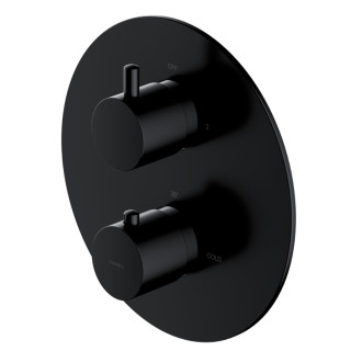 Termostatyczna bateria prysznicowo-wannowa Omnires Y, podtynkowa, element natynkowy, chrom