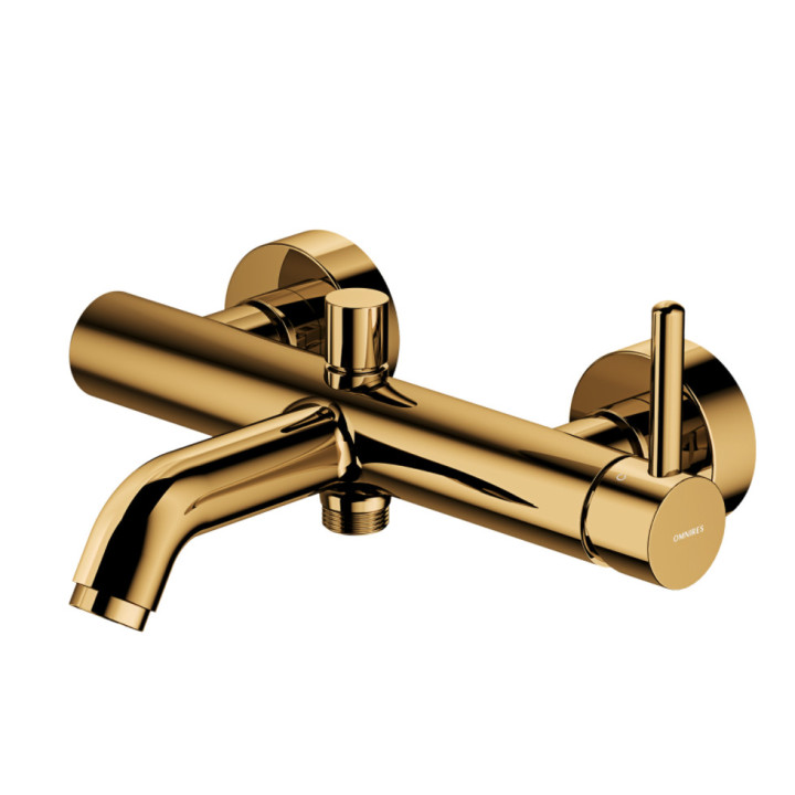 Bateria prysznicowa Omnires Y, natynkowa, jednouchwytowa, czarny