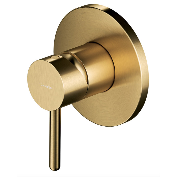 Bateria prysznicowa podtynkowa Omnires Y złoto