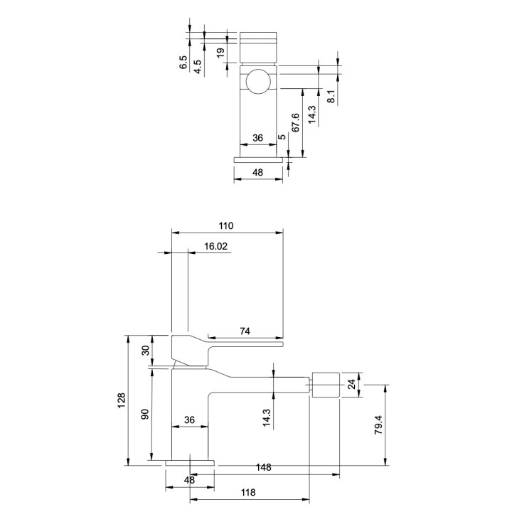 Bateria Bidetowa Omnires Slide