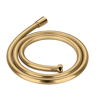 Wąż prysznicowy Omnires, 150 cm, w osłonie stalowej, złoty szczotkowany