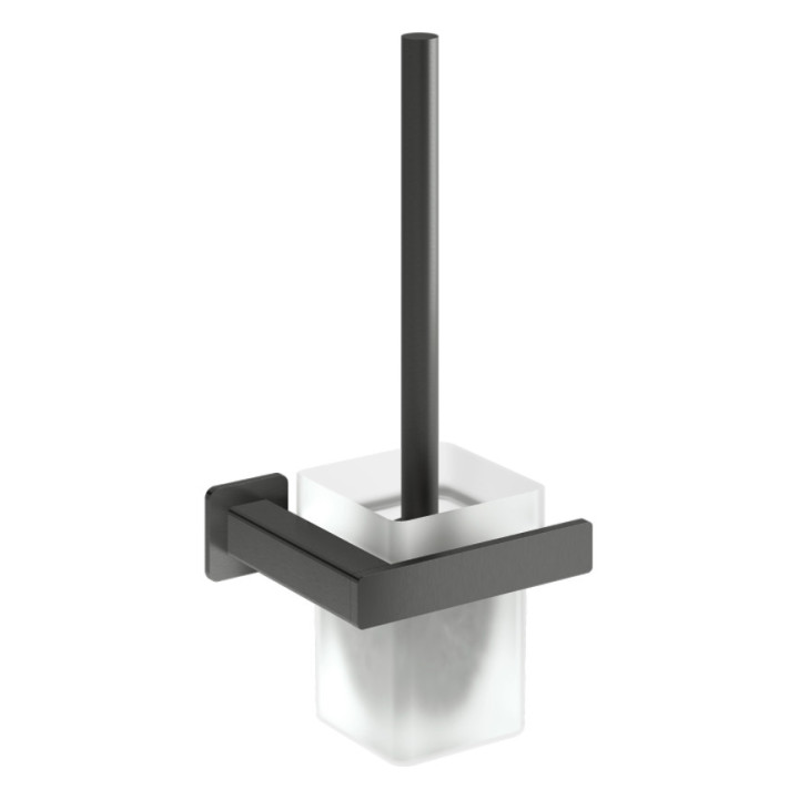 Szczotka toaletowa wisząca Omnires Nelson czarny mat