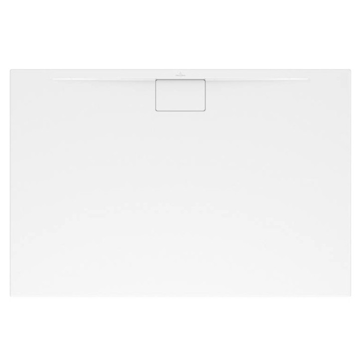 Brodzik prostokątny Villeroy & Boch Architectura, 120x80cm, akrylowy, MetalRim, Weiss Alpin