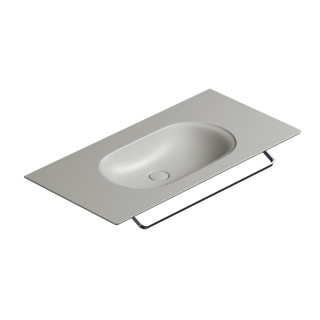 Umywalka wisząca Catalano Horizon, 125x50cm, bez przelewu, bez otworu na baterię, biały połysk