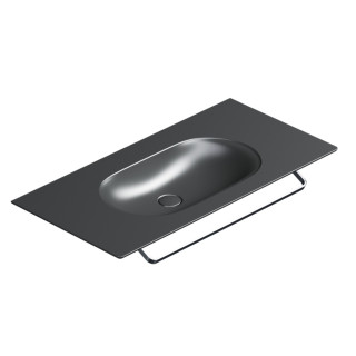 Umywalka wisząca Catalano Horizon, 125x50cm, bez przelewu, bez otworu na baterię, biały połysk