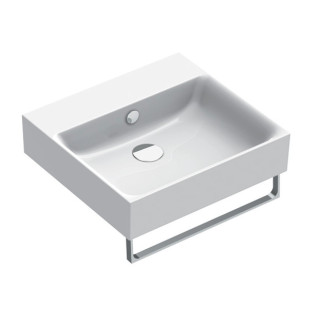 Umywalka wisząca Catalano New Premium, 60x47cm, z przelewem, bez otworu na baterię, biały połysk