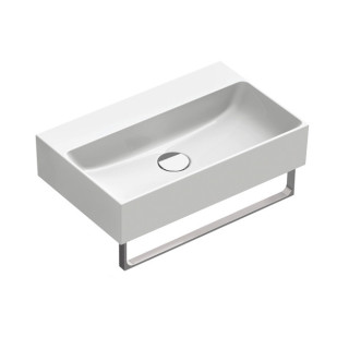 Umywalka wisząca/nablatowa Catalano Verso, 65x35cm, bez przelewu, bez otworu na baterię, biały połysk