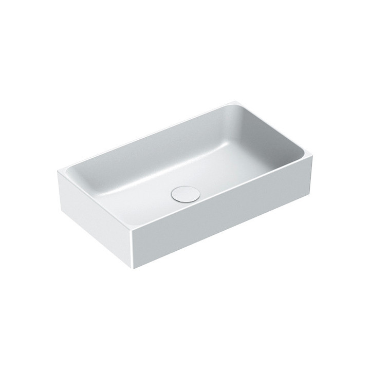 Umywalka nablatowa Catalano Verso, 75x35cm, bez przelewu, biały satynowy