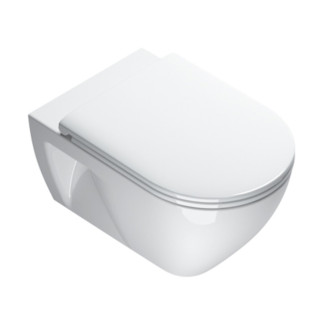 Miska wisząca Catalano Sfera Eco NewFlush, 54x35cm, biały połysk