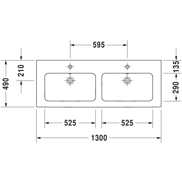 Umywalka wisząca Villeroy&Boch O.novo, owalna, 50x25cm, z przelewem, otwór na baterię, Weiss Alpin CeramicPlus
