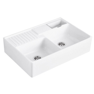 Zlewozmywak ceramiczny dwukomorowy 89,5x63x22 cm Villeroy & Boch