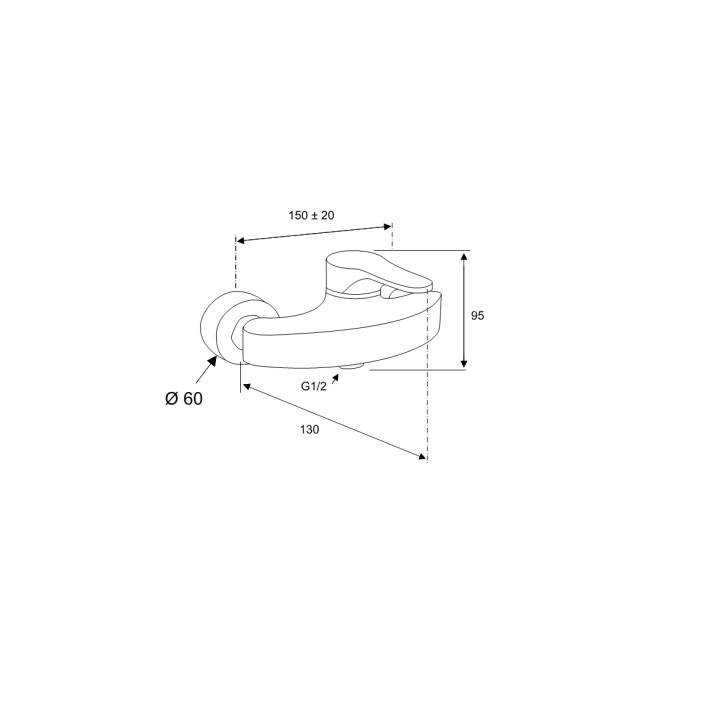Bateria natryskowa solo Daniel Omega- sanitbuy.pl