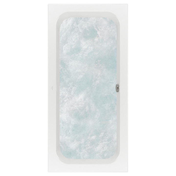 Wanna prostokątna z hydromasażem Villeroy & Boch Loop & Friends, 190x90cm, system Special Combipool Active, Weiss Alpin