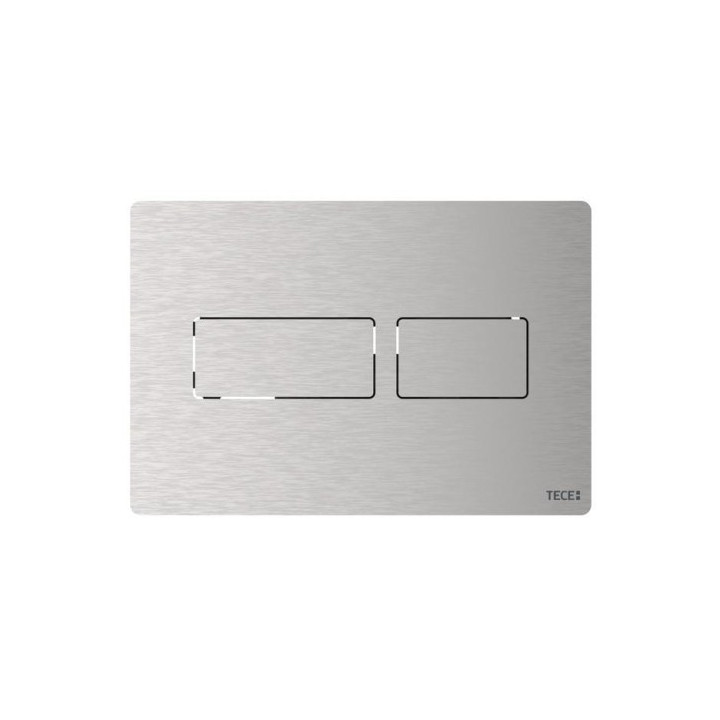 TECEsolid - przycisk spłukujący do WC z metalu, stal nierdzewna szczotkowana