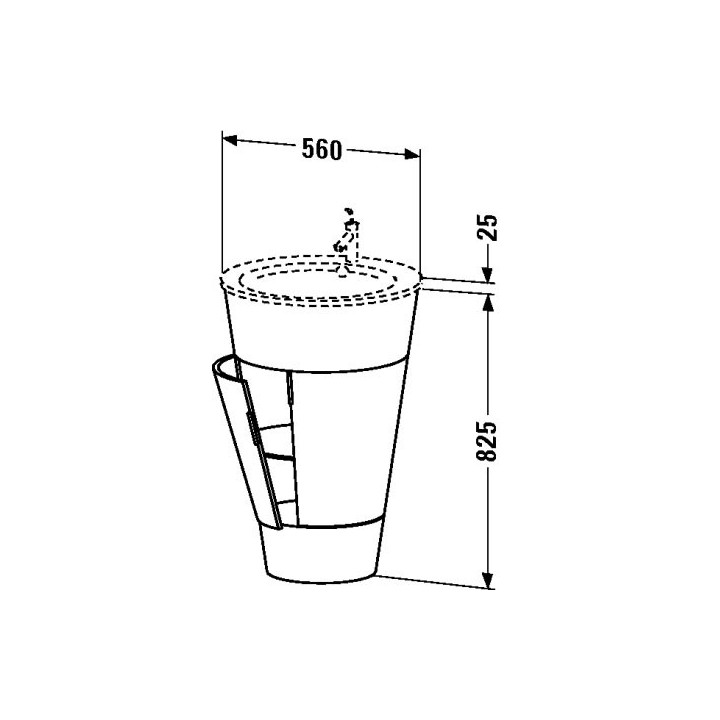 Szafka podumywalkowa Duravit Happy D.2 wisząca 475 x 350 mm - biała