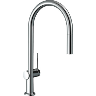 Bateria kuchenna Hansgrohe Talis M54, jednouchwytowa, wysokość 435mm, wyciągana wylewka, 2jet, sBox, czarny mat
