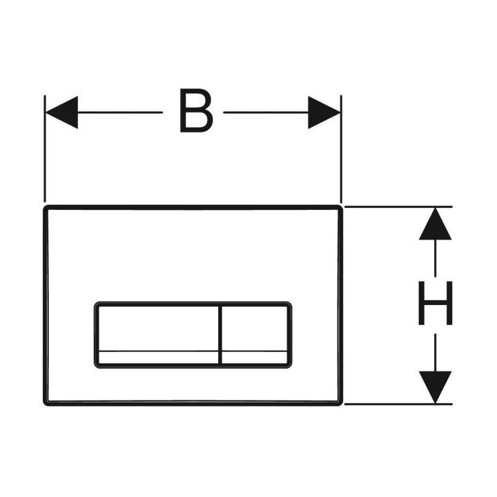 Przycisk uruchamiający Geberit Sigma50, spłukiwanie dwudzielne, szkło, czarny/czerwone złoto