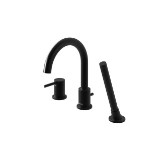 Bateria wannowa Kohlman Axel, natynkowa, wylewka 205mm, 2 wyjścia wody, chrom