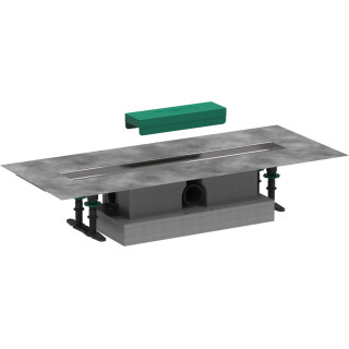 Kompletny zestaw do montażu standardowego Hansgrohe uBox universal, 70 cm, do odpływu liniowego do wyłożenia płytkami