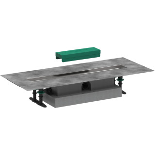 Kompletny zestaw do montażu standardowego Hansgrohe uBox universal, 60 cm, do odpływu liniowego do wyłożenia płytkami